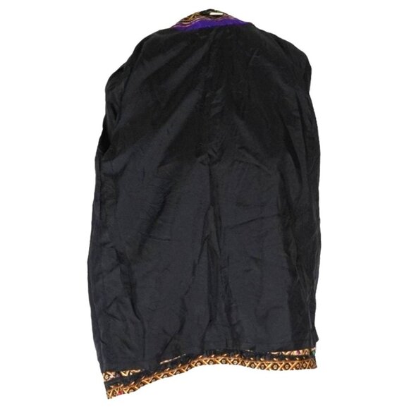 Vintage Silky Jaquard Baroque Blazer Jacket by Tres Chic Elegance with Ropes Cro - Picture 9 of 10